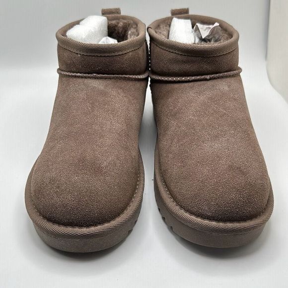 CUSHIONAIRE Women's pull on boot 6.5 TAUPE - Picture 2 of 7